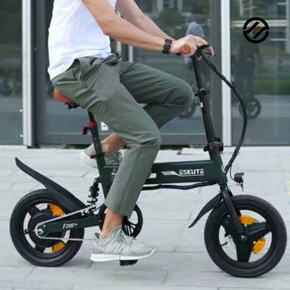 ESKUTE Ebike Electric Bicycle Folding 14 Inch E-bike Fold 250w Folding Electric Bike