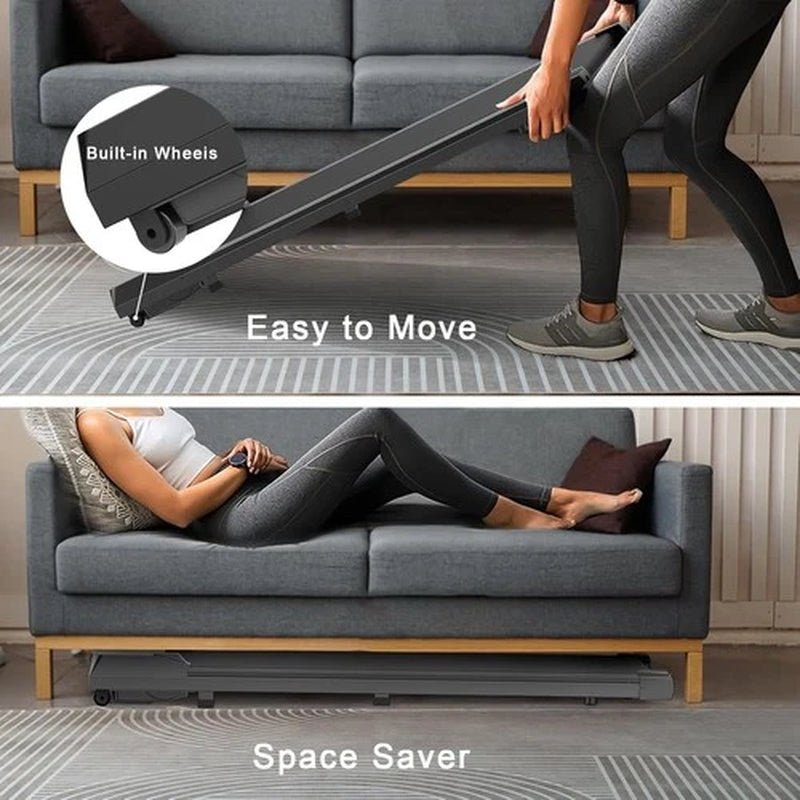 1-12Km/H Electric Walking Pad Treadmill Home under Desk Exercise Machine Fitness