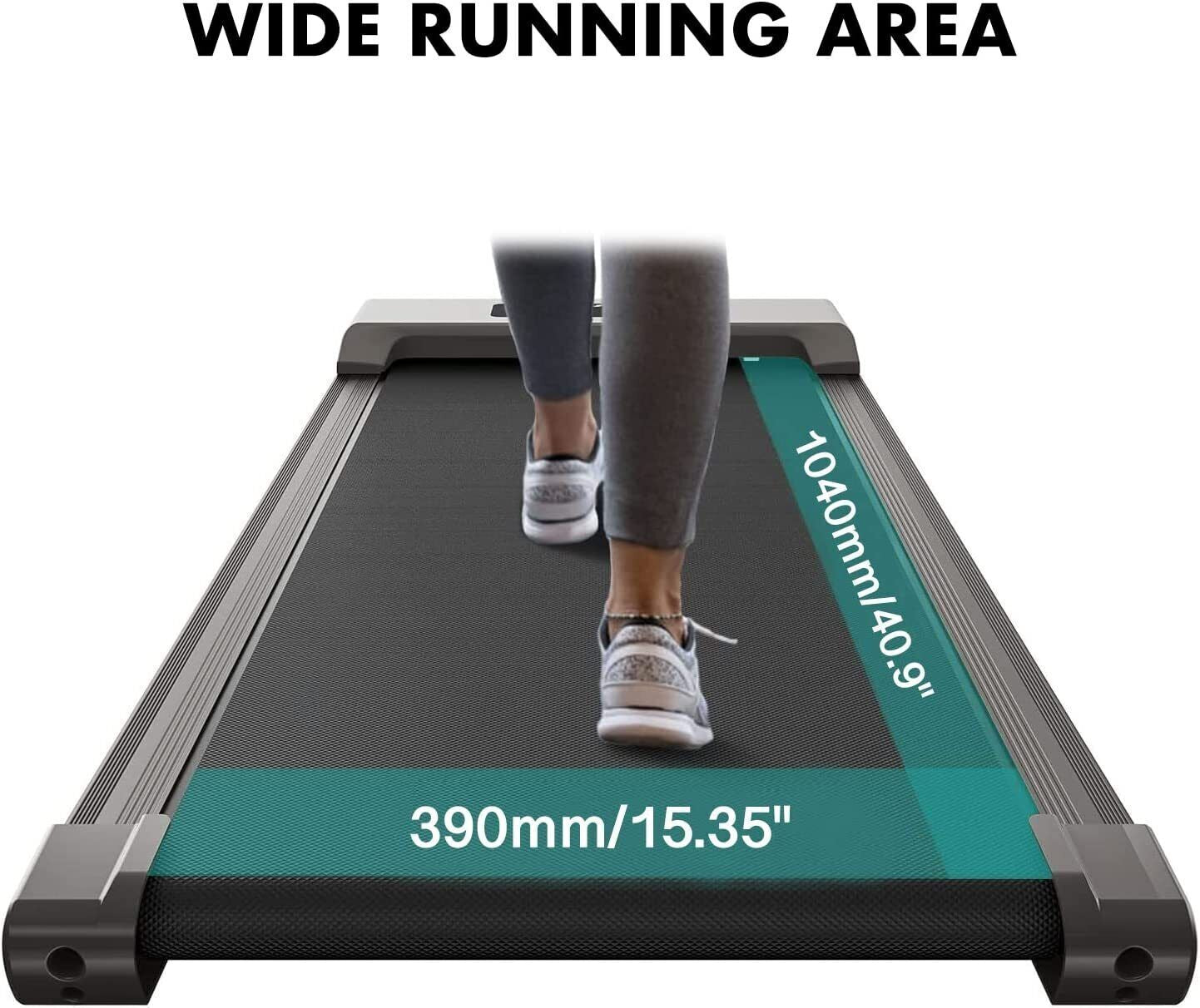 1-12Km/H Electric Walking Pad Treadmill Home under Desk Exercise Machine Fitness
