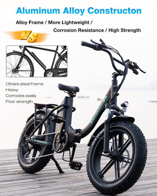250W 48V 15.6Ah 20*4'' Tire Electric Bike 7 Speeds Folding E-bike