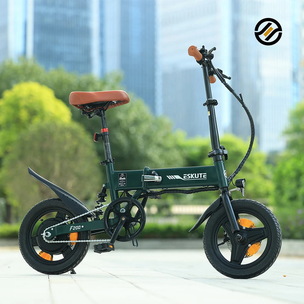 ESKUTE Ebike Electric Bicycle Folding 14 Inch E-bike Fold 250w Folding Electric Bike