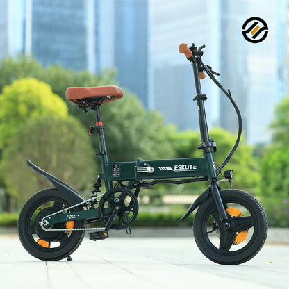 ESKUTE Ebike Electric Bicycle Folding 14 Inch E-bike Fold 250w Folding Electric Bike