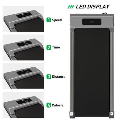 1-12Km/H Electric Walking Pad Treadmill Home under Desk Exercise Machine Fitness