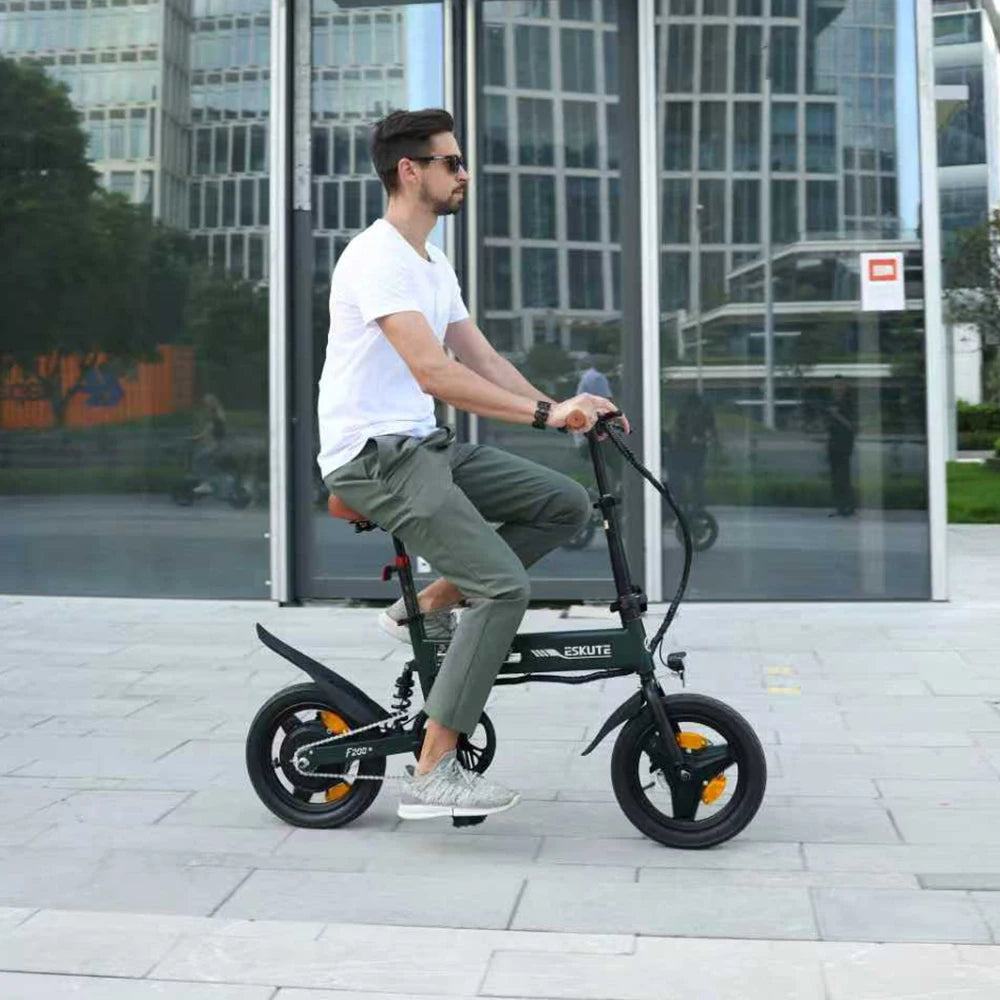 ESKUTE Ebike Electric Bicycle Folding 14 Inch E-bike Fold 250w Folding Electric Bike