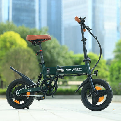 ESKUTE Ebike Electric Bicycle Folding 14 Inch E-bike Fold 250w Folding Electric Bike